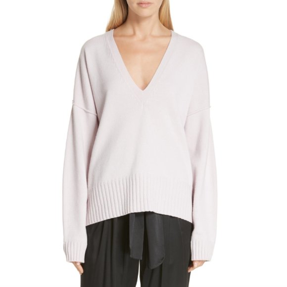 ALC Angeles V-neck Sweater Blush - Picture 1 of 8